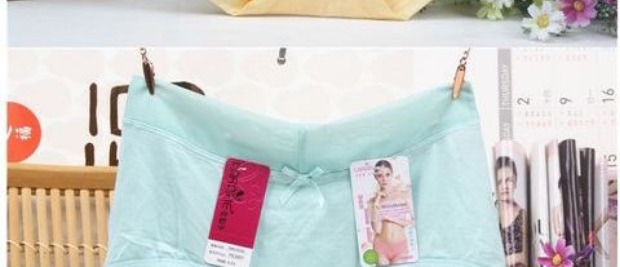 Caiti đồ lót phụ nữ ở eo 2666 hoa cổ tích eo cao chân phẳng modal cotton kích thước lớn không dấu vết chính hãng nguyên chất quần lót nữ trung niên