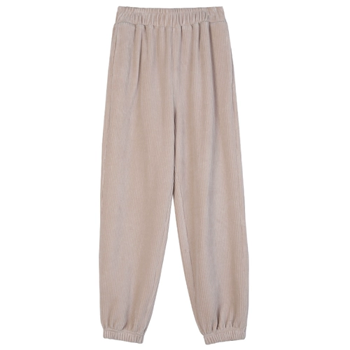 莉贝琳 Весенние вельветовые приталенные штаны, эластичная талия