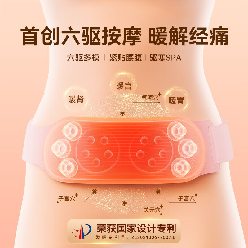 Supports Harmonyos Smart Connection, Warm Palace Belt, Menstrual Pain Relief Device, Relieves Dysmenorrhea, Keeps Warm, Gift for Women, Hot Compress