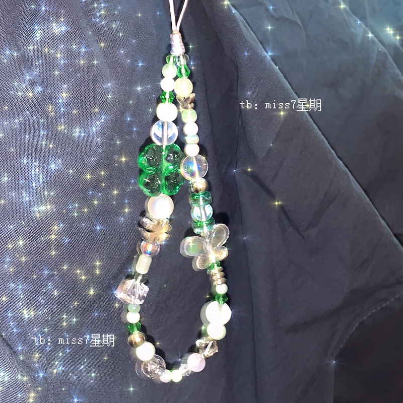 Lucky Clover｜Original Niche Design ins Simple and Versatile Cute and Playful Summer Four-Leaf Clover Phone Chain Ccd Chain