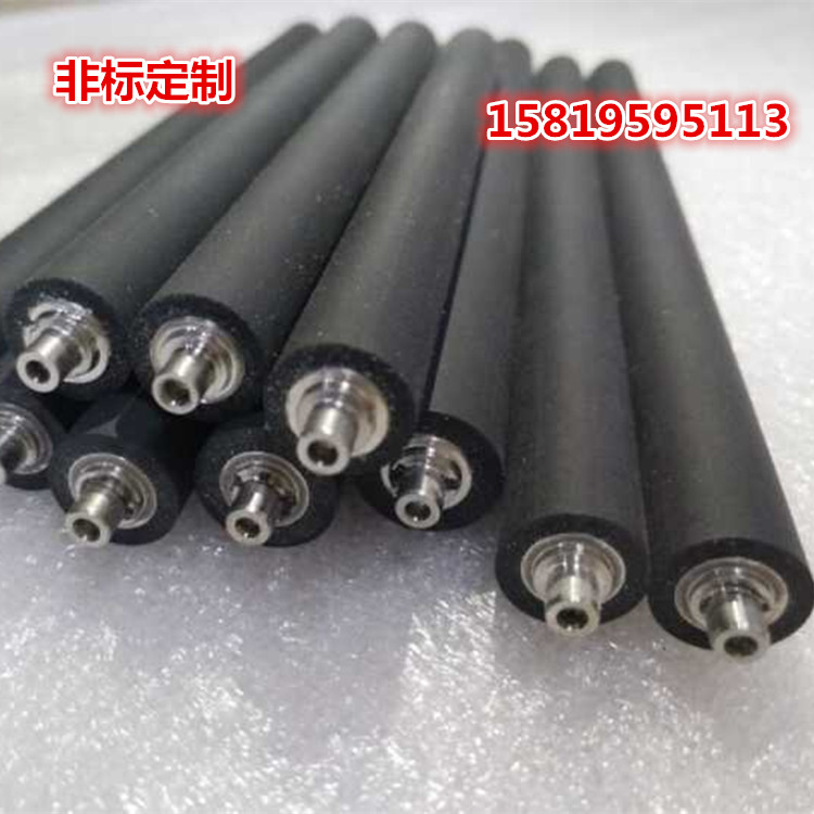Custom coated rubber roller polyurethane roller printed rubber high temperature resistant silicone roller rollers abrasion resistant PU glue power roller