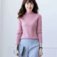 Áo len cashmere mới của phụ nữ cashmere dày nửa cổ cao chạm đáy quần len nữ len - Vòng cổ áo len