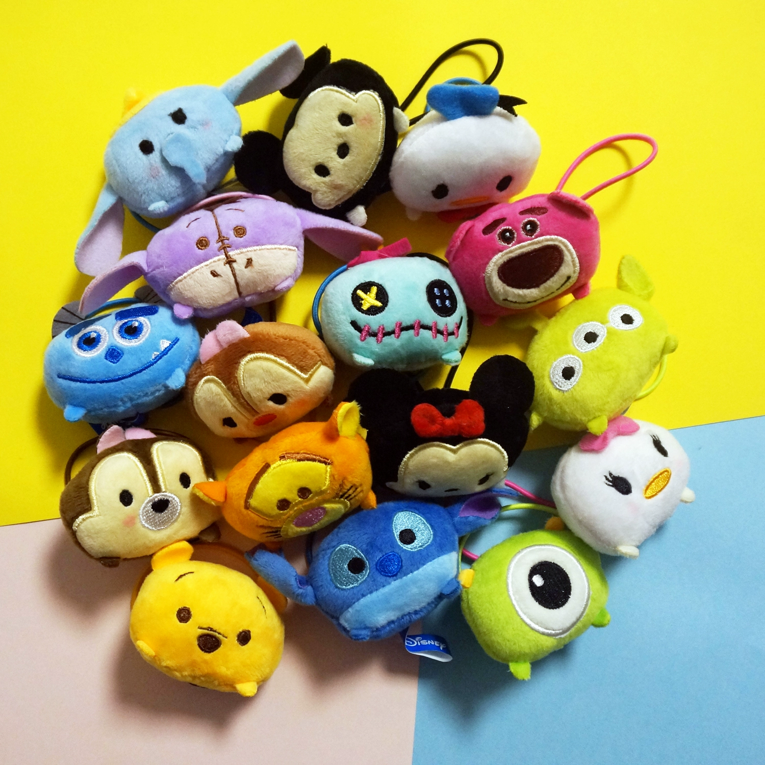 tsum Mickey Minnie Pooh Strawberry Lausu Bear Donald Duck Cô gái dễ thương Dây buộc tóc nổi tiếng Phụ kiện tóc Đầu Dây buộc tóc - Phụ kiện tóc