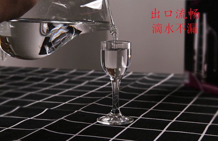 Với quy mô rượu vang trắng bình rượu decanter rượu vang đỏ decanter nhà rượu vang nhỏ châu Âu ly rượu cốc uống rượu vang