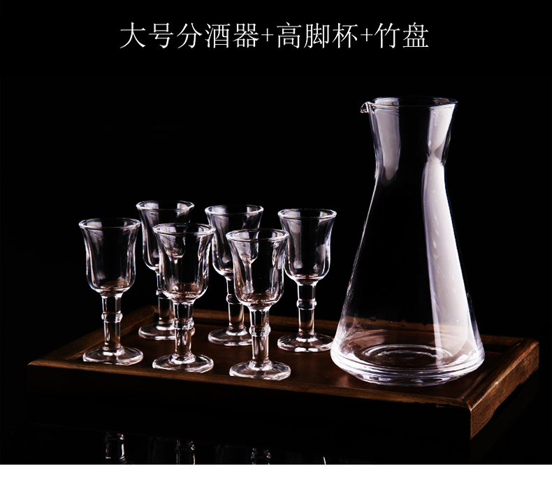 HYU ly rượu vang trắng đặt viên pha lê thủy tinh viên cốc một tách rượu mạnh - Rượu vang ly vang trắng