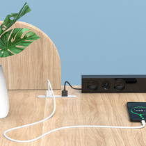 Creative Desktop USB charger embedded Square mobile phone charging plug in mobile phone tablet charging extension cord plug