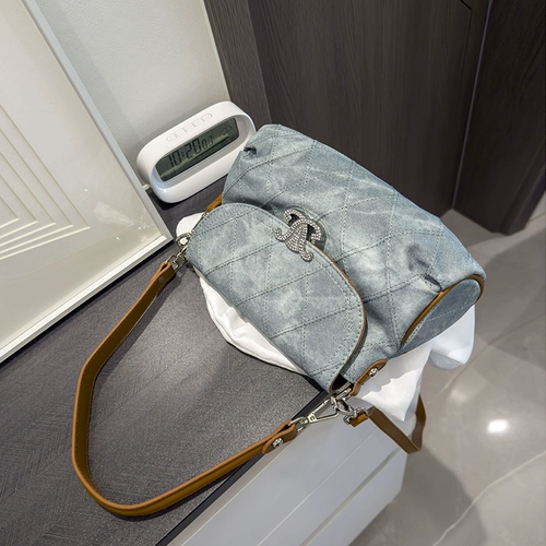 左杏 Джинсовая сумка через плечо, сумка подмышку, сумка на одно плечо