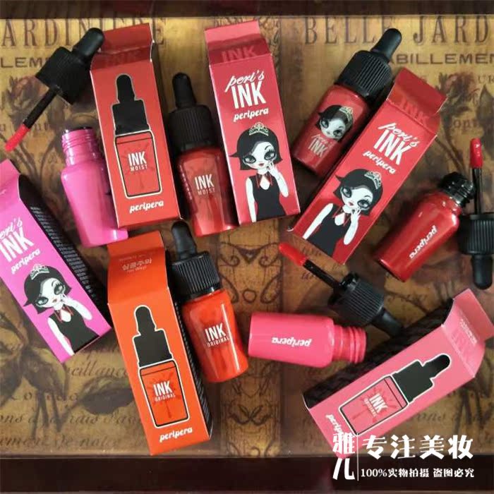 Hàn Quốc peripera dropper INK ink lip glaze lip gloss clio dy lip liquid dưỡng ẩm son bóng phiên bản giới hạn - Son bóng / Liquid Rouge son tint bóng innisfree	