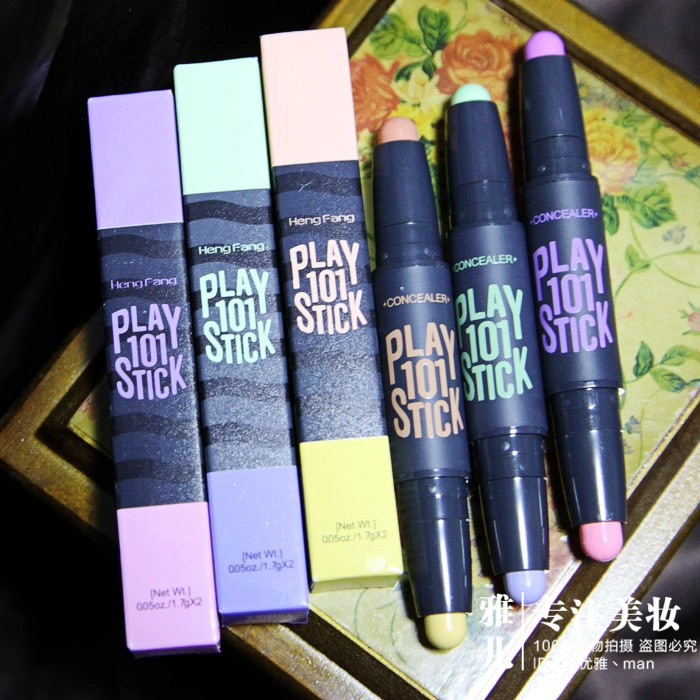 Màu sửa chữa thanh hai đầu bóng màu hai thanh để cải thiện bút sáng concealer stereo phấn tạo khối 3ce