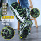 Camouflage men's high-top rain boots waterproof non-slip rain boots beef tendon sole wear-resistant construction site kitchen car washing fishing fishing labor shoes protection shoes