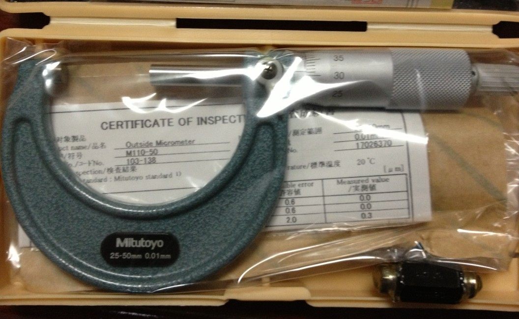 Japan Mitutoyo micrometer 0-25mm103-137 129 138 High precision 0 001 Outer diameter thickness gauge