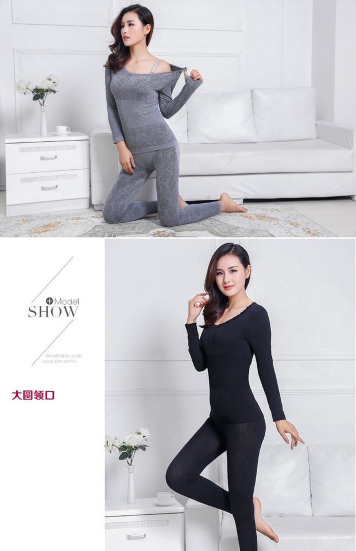 Quần áo bó sát của phụ nữ quần áo mùa thu cotton quần dài quần dài của phụ nữ đất phù hợp với đồ lót nhiệt cô gái quần áo bó sát bộ đồ ngủ