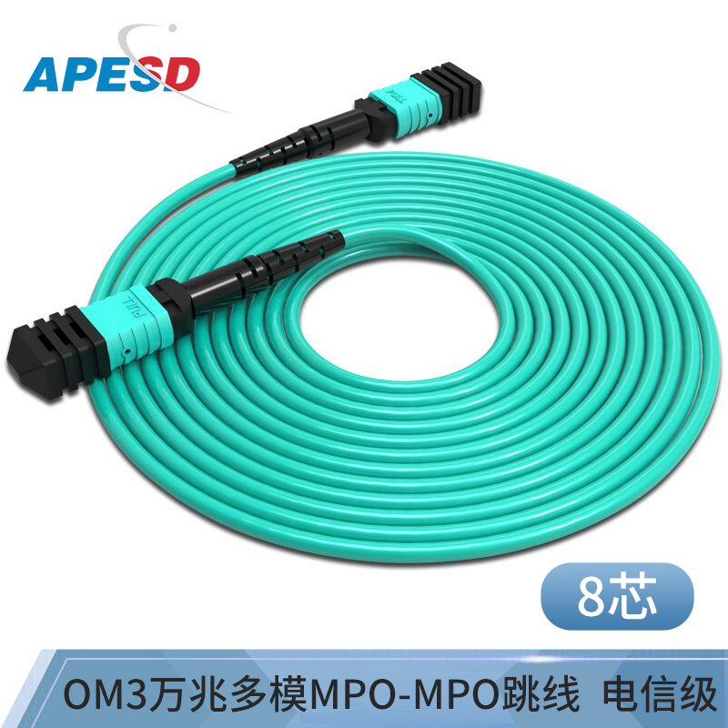 MPO Fiber Jumper 8 12 24 core OM3 OM4 million MM4 million mode 40G100G Connection MT MPO-LC FC