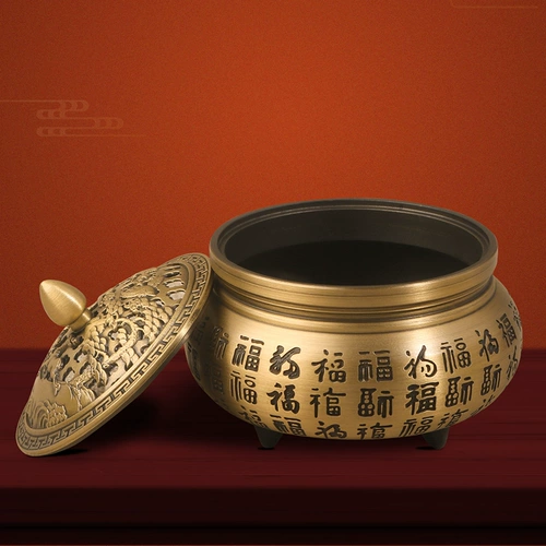 Латунная курильница для благовоний из сандалового дерева для домашнего использования, креативный декор для офиса