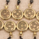 Мужской латунный брелок, ручка, украшение в руку, медная подвеска, китайский гороскоп