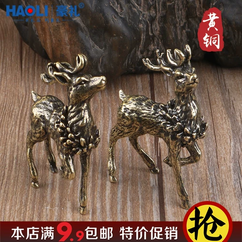 Ручная работа чистого медного оленя