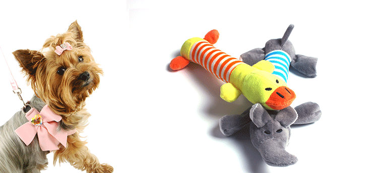 USPET pet toy dog ​​Teddy vocal toy mèo sang trọng vịt con lợn dải voi cung cấp - Mèo / Chó Đồ chơi đồ chơi cho chó pug