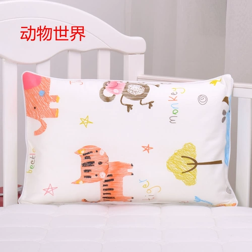 Наволочка, детская хлопковая мультяшная подушка для детского сада, 1-3-6 лет, с защитой шеи