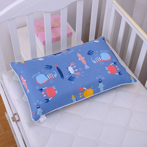 Детская хлопковая мультяшная маленькая наволочка с молнией для школьников