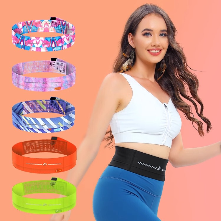 Mailushi Running Phone Waist Bag for Women, Velcro Sports Bag for Men, Invisible Multifunctional Fitness Marathon Equipment