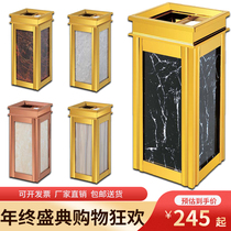 Marble trash can Hotel lobby vertical high-end home shopping mall elevator entrance outdoor ash bucket large commercial