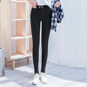 春秋新款高腰显瘦紧身小脚魔术裤