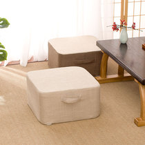 Square Bushel Cushion Thickened Day Style Tatami Floor Cushions Ground Floor Washable Cotton Hemp Cloth Art Home Sitting Mound