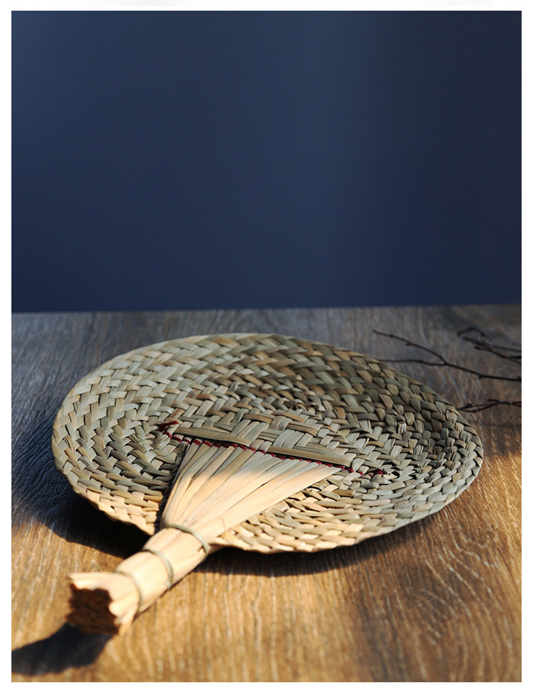 Summer fur fan fan fan tall bushel fan pure hand-prepared palm fan craft