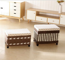 Day Style Containing stool Woven Containing Box Changing stool Storage Bench stool Yard Home Bench Doorway Wearing a stool Stool Storage Stool