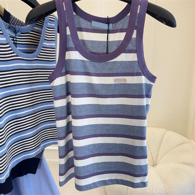 Uim 5/5 Fashionable New Favorite! Women's Logo Patchwork Striped Camisole Top Uim 5/5 Fashionable New Favorite! Women's Logo Patchwork Striped Camisole Top