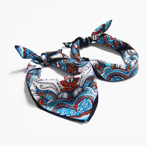 Повязка на голову в стиле хип-хоп, ретро брендовый носовой платок, европейский стиль