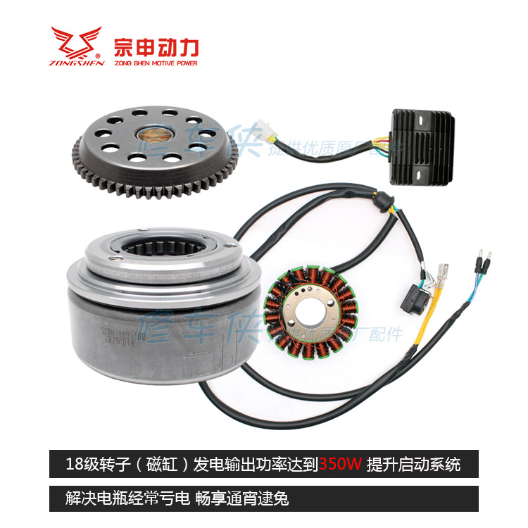 Zongshen CB250 whiteboard Seiki machine MX6 Zhenglin T4 CQR retrofitted with CB18 level magnetic motor magnetic cylinder coil