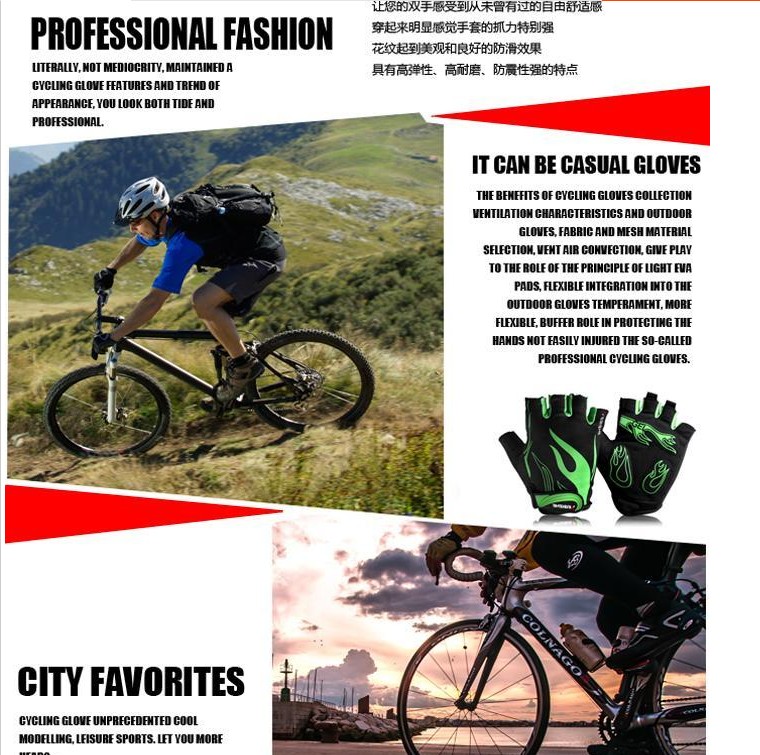 Gants pour vélo mixte AIDY - Ref 2238730 Image 14