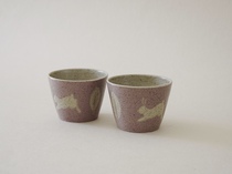 LATE TIME Domestic spot Japanese writer Instrumental Fields in Far Horse Tea Cup Exhibition