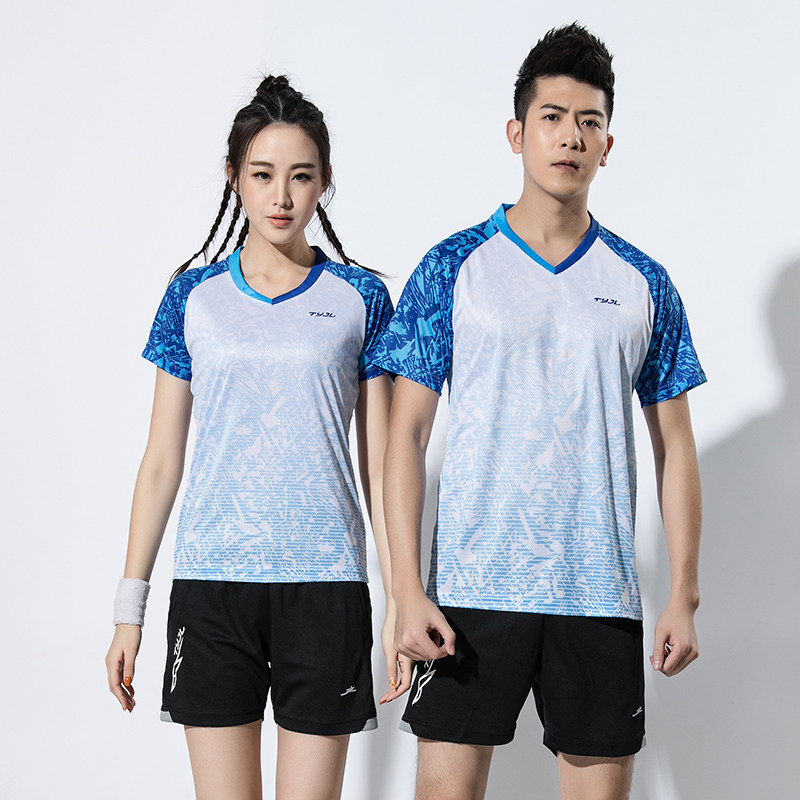 Summer Badminton Suit Men And Women's Air Volleyball Clothes Suit Table Tennis Uniform Speed Dry Short Sleeve Sportswear Custom Group Purchase