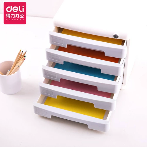 Deli Desktop Файл Шкаф Уведомление об уведомлении Сортировка ящика для хранения ящика -стиль шкафа.
