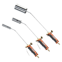 Green forest liquefied gas spray gun flamethrower gun gas tank with flame roasting gun head gas blowtorch multi-function burning meat hair