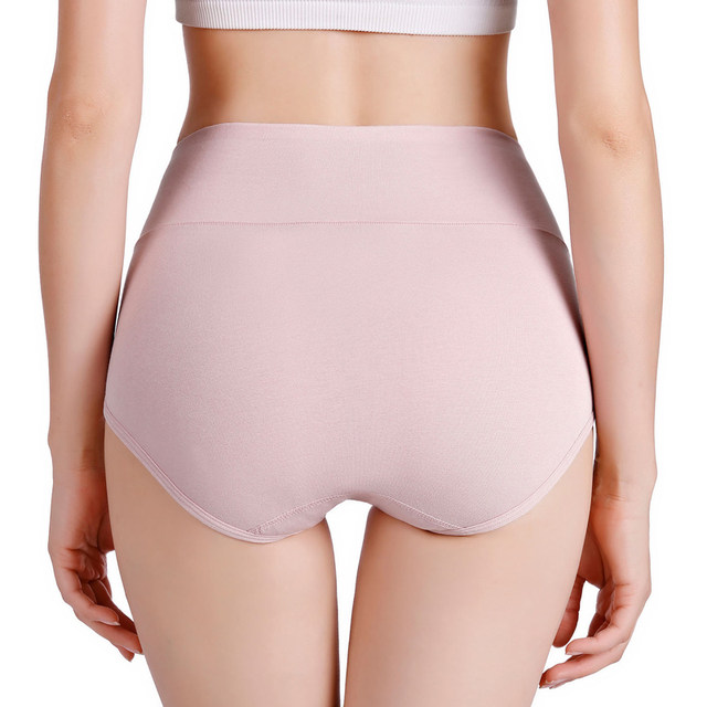 Underwear for women pure cotton antibacterial 100% cotton high waist hip lifting women's tummy control pants shaping waist briefs for women