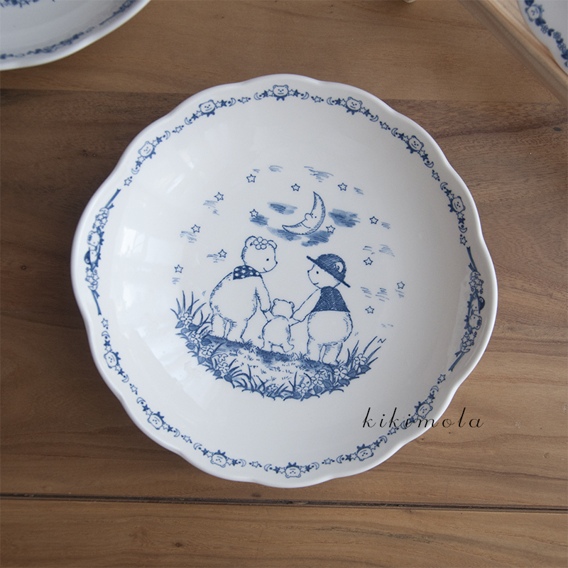 ⭐ Japanese Vintage Plate Nikko Shizuoka Bear Retro Tableware Vintage Rare Collectible Popular Online