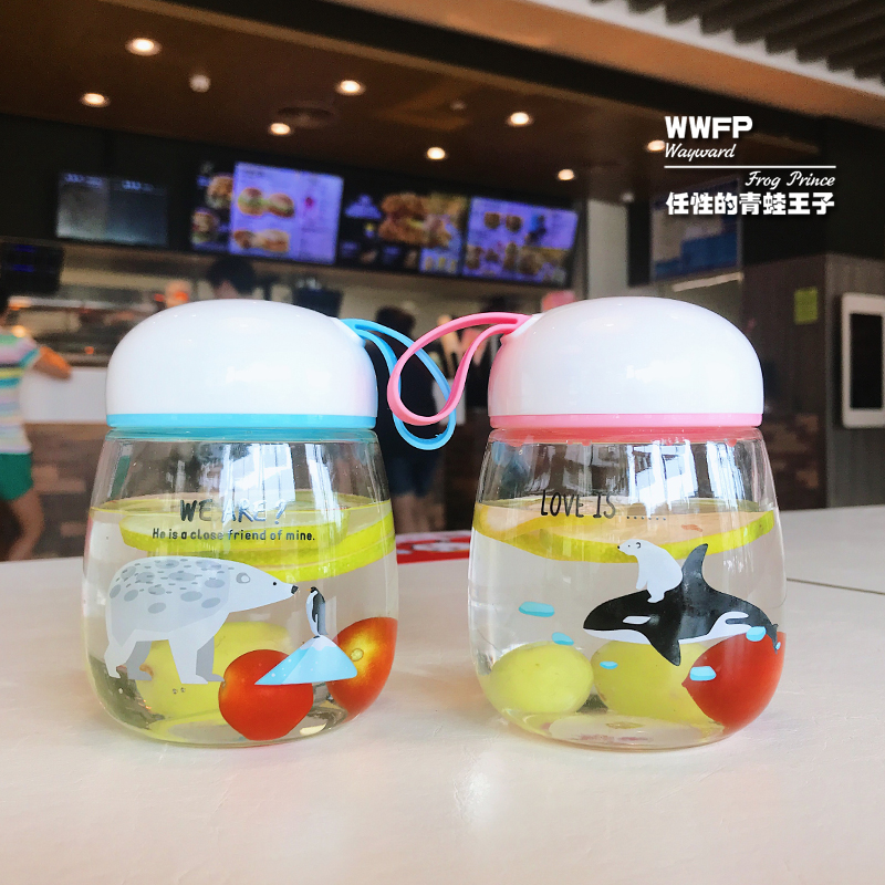 Creative Personality Tuk-tuk Cup High Boron Silicon Glass Cup Heat Proof Leakage Cup Portable Transparent Mug Office Female