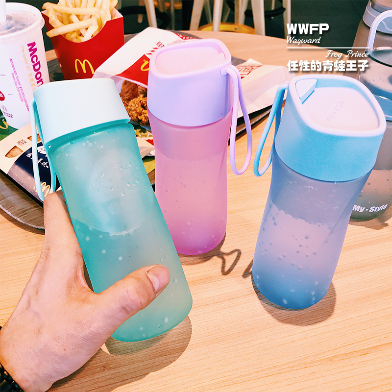 Dingxing twist cup simple plastic cup creative hand cup female portable heat resistance Current Cup with cover resistance