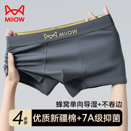 Трусы, хлопковые антибактериальные летние тонкие шорты, дышащие штаны