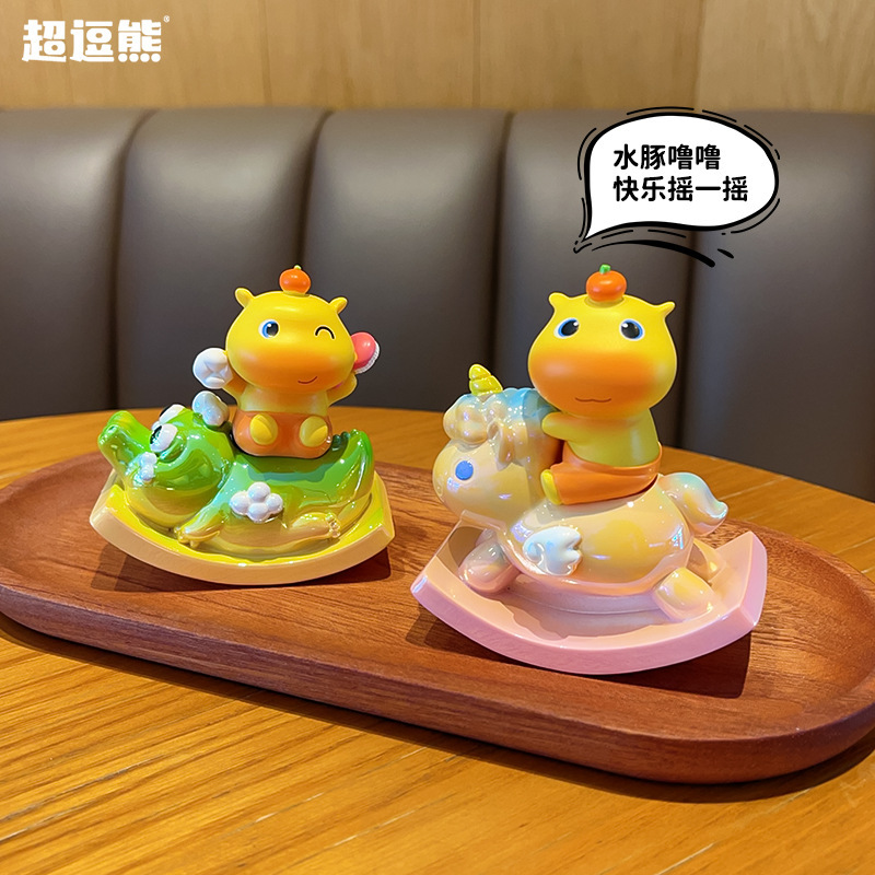 Authentic Capybara Lulu Blind Box Shaker Desktop Car Fun Ornament Cute Figurine Creative Birthday Gift