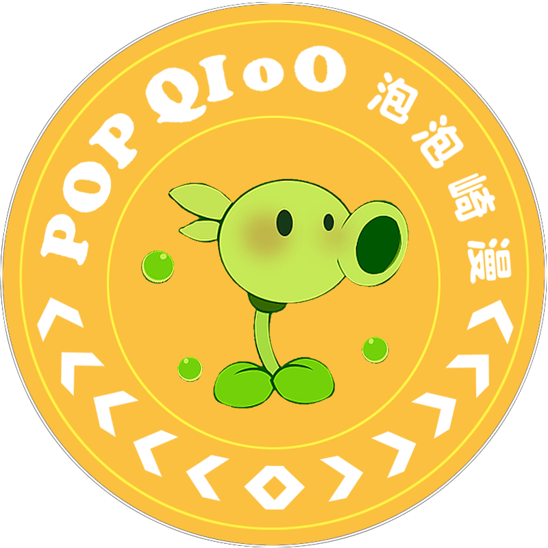 泡泡崎漫 PopQIoO的LOGO