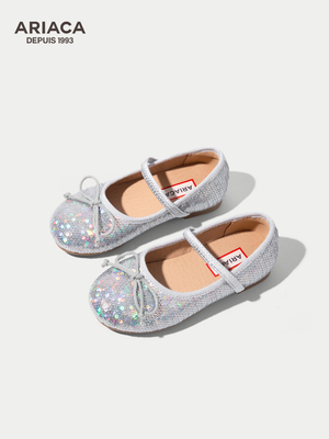 Ariaca Little Girl Soft Bottom Kids Shiny Princess Shoes — 7