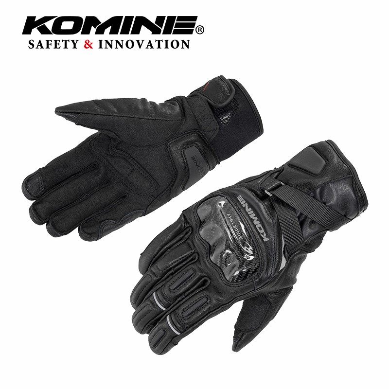 komine20 knight gloves autumn and winter goatskin warm men and women windproof carbon fiber high protection GK-844