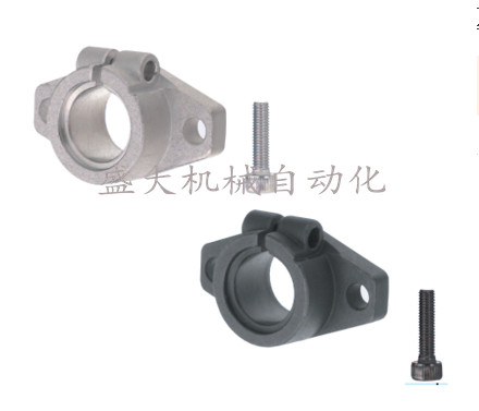 Pointing axle support flange opening type horizontal axle seat SHFT 10 12 15 25 25 steel aluminum