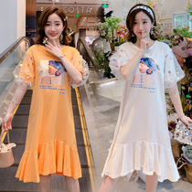 Ocean gas gestational woman Spicy Mother Tide Summer Dress dress Immortals Woman gestation summer dress 2021 Pregnant Woman Dress Summer