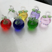 Single small apple Crystal apple tree Hook Apple accessories Counter decorations Small ornaments