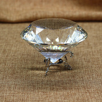 8cm shiny big diamond Artificial crystal glass diamond Childrens toy reward 520 Valentines Day gift Home decoration